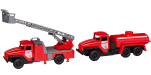 Машинка коллекционная АвтоДром Автолестница/Автоцистерна 18 см , 6 шт в шоубоксе, цена за штуку