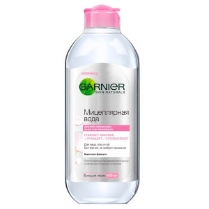 Мицеллярная вода GARNIER Skin Naturals 3в1 для всех типов кожи, даже чувствит TOP SKU 400мл
