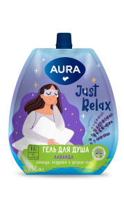 AURA Гель для душа Лаванда дой-пак 250мл