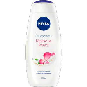 NIVEA Гeль-уход для душа Крем и роза 500мл