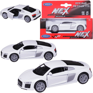 Машинка Welly 1:38 2016 AUDI R8 V10 белая