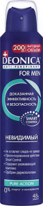 DEONICA FOR MEN Дезодорант-антиперспирант Невидимый спрей 200мл