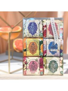 La Florentina Набор мыла BELLOSGUARDO 6*106г Изысканный пион/Цитрус/Флорентийский ирис/Свежая магнолия/Лаванда/Гранат