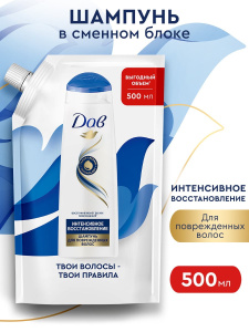 ДАВ Шампунь Интенсивное Восстановление женский дой-пак 500мл