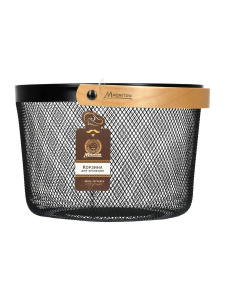 MARMITON Корзина металлическая для хранения овощей и фруктов, 25,5*17 см, черная