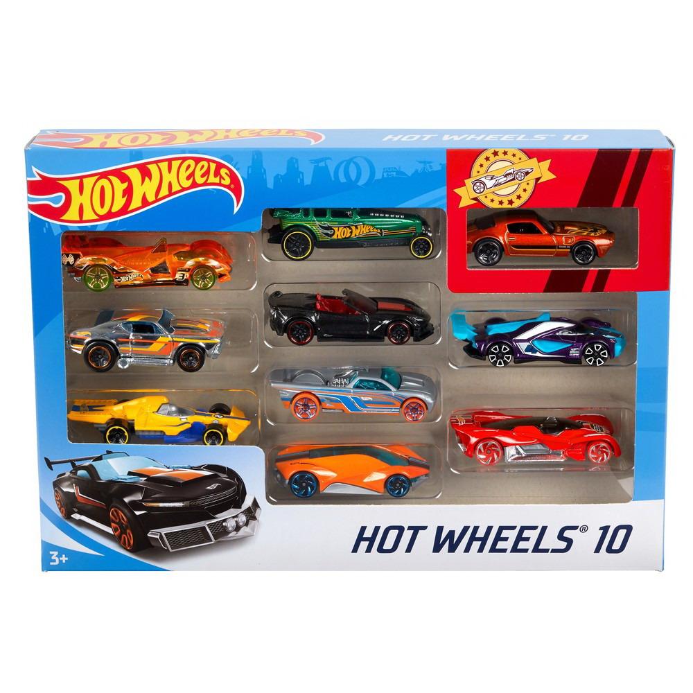 Набор машинок Mattel Hot Wheels Подарочный 10 машинок