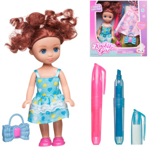 Игровой набор Junfa Kaibibi Кукла шатенка с игровыми предметами