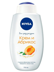 NIVEA Крем-гель для душа Молоко и абрикос (Hydra IQ) 750мл