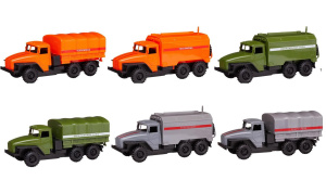 Машинка коллекционная АвтоДром Кунг бортовой 18 см, 6 шт в шоубоксе, цена за штуку