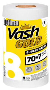 Оптима супер тряпка Бумажные полотенца VASH GOLD 70+7 листов рулон