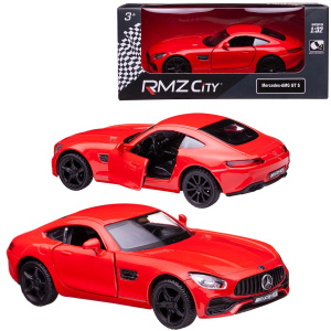 Машинка металлическая Uni-Fortune RMZ City серия 1:32 Mercedes-Benz GT S AMG 2018, цвет красный, двери открываются