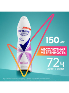 РЕКСОНА Антиперспирант Аэрозоль Абсолютная Уверенность 150мл