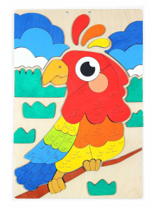 Развивающая игра Мастер игрушек Аппликация Попугай