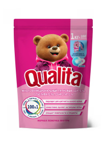 QUALITA Кислородный отбеливатель-пятновыводитель 1000г