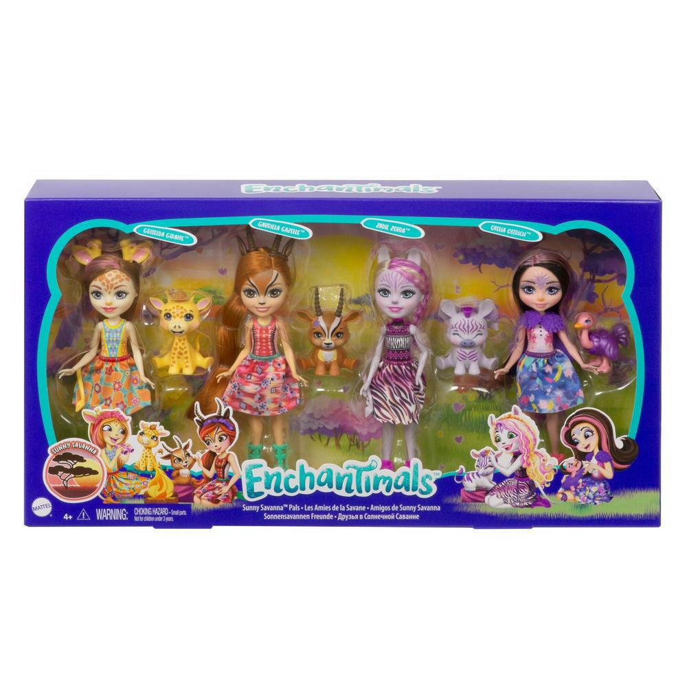 Игровой набор Mattel Enchantimals Солнечная саванна 4 куклы | купить ...