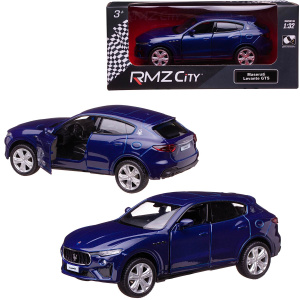Машинка металлическая Uni-Fortune RMZ City серия 1:32 Maserati Levante GTS 2019, инерционная, цвет синий, двери открываются