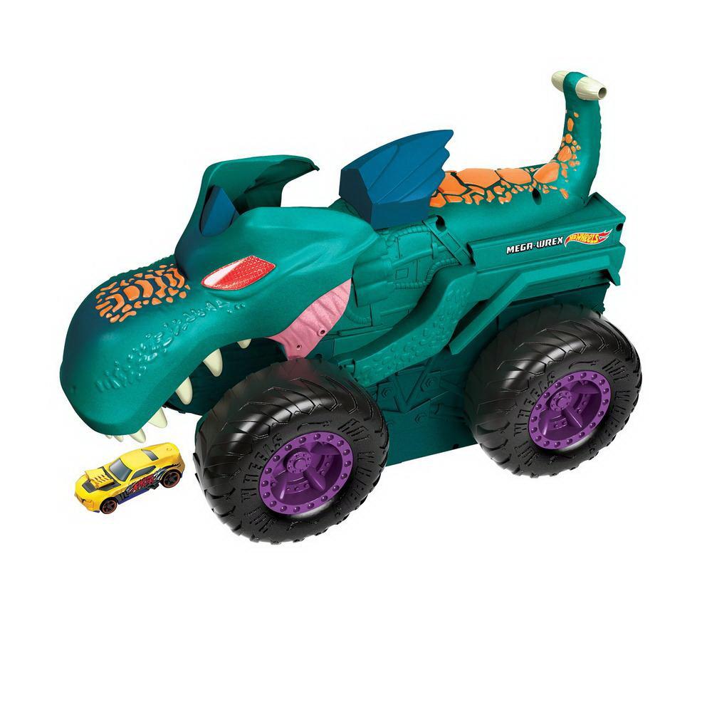Игровой набор Mattel Hot Wheels Монстр-трак Голодный Мега Рекс