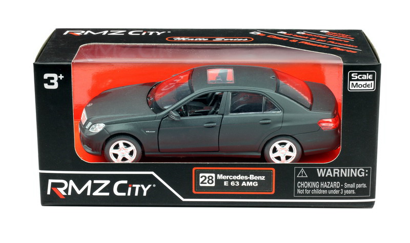Машинка металлическая Uni-Fortune RMZ City 1:32 Mercedes Benz E63 AMG, инерционная, черный матовый цвет