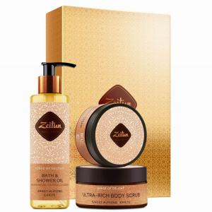 ZEITUN Подарочный набор Wellness SPA-ритуал наслаждения: Масло для душа. Крем-скраб для тела. Крем для тела