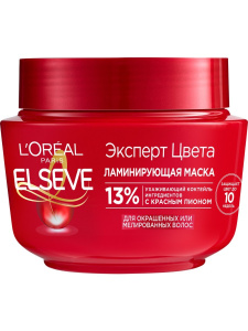 L`OREAL Elseve Маска для волос Эксперт Цвета для окрашенных и мелированных волос 300 мл