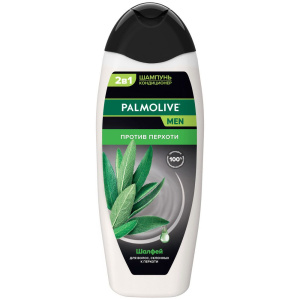 PALMOLIVE Шампунь кондиционер 2 в 1 MEN Против перхоти Шалфей 450мл