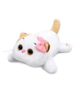 BUDI BASA Кошка Ли-Ли с бантиком лежачая на липучке 11см