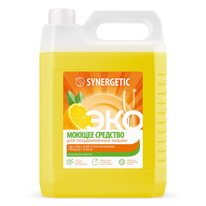 SYNERGETIC Универсальное моющее средство для посудомоечных машин, биоразлагаемое, 5л