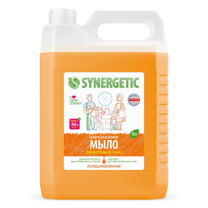 SYNERGETIC Мыло жидкое "Фруктовый микс" 5л