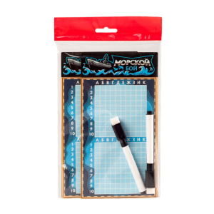 Настольная игра Десятое королевство Морской бой в пакете с маркерами