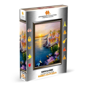 Пазл-картина Hobby Day RIOMAGGIORE 100 элементов, контурный, деревянный