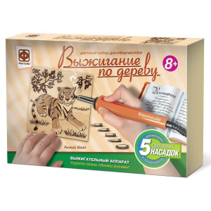 Набор для творчества Фантазер Прибор для выжигания по дереву Рыжий воин