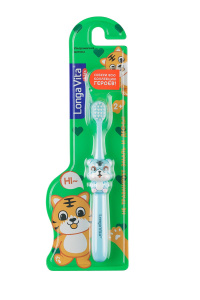 Зубная щетка Longa Vita от 2-х лет голубая