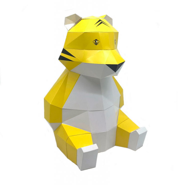 Купить набор для творчества Intellectico Полигональная фигура Тигр