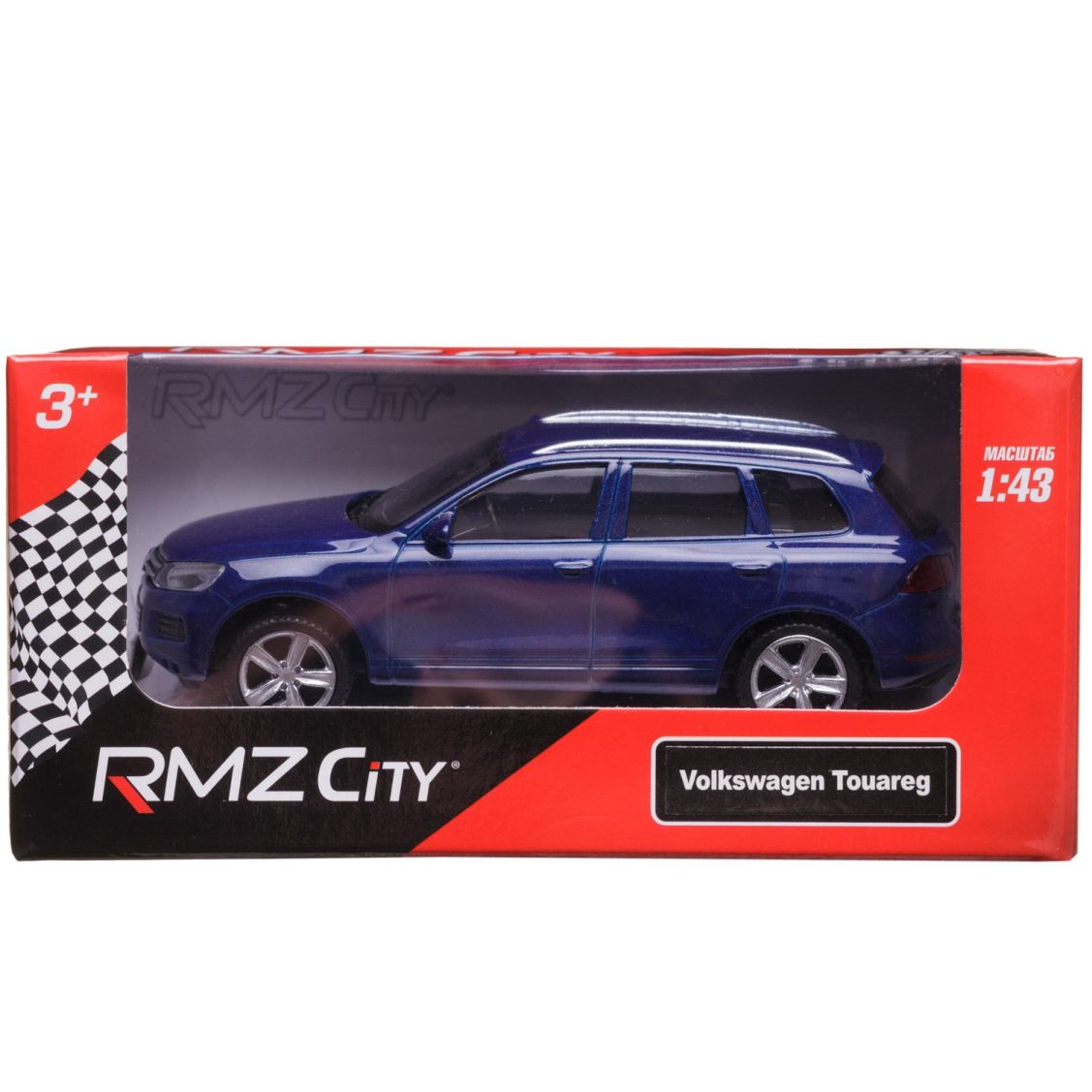 Машинка металлическая Uni-Fortune RMZ City 1:43 VOLKSWAGEN TOUAREG, Цвет Синий