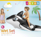 Надувная игрушка INTEX для плавания Whale Ride-On" (Косатка), 193*119см