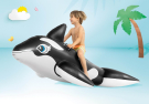 Надувная игрушка INTEX для плавания Whale Ride-On" (Косатка), 193*119см