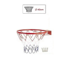 Баскетбольная корзина ABtoys c сеткой и креплениями, диаметр корзины 42 см