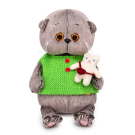 Мягкая игрушка BUDI BASA Кот Басик BABY в жилете с игрушкой 20 см
