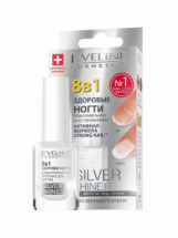 EVELINE Nail Therapy 8в1 Silver Shine Здоровые ногти макс.восст.12мл