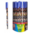 Ручка CENTRUM Аниме Подружки, гелевая прорезиненная со стираемыми чернилами, синяя 0,5 мм