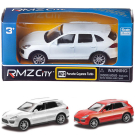 Машинка металлическая Uni-Fortune RMZ City 1:43 Porsche Cayenne Turbo , без механизмов, 2 цвета (красный/белый)