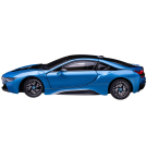 Машина металлическая 1:24 scale BMW i8, цвет синий, двери и капот открываются