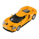 Машина металлическая RMZ City серия 1:32 Ford GT 2019, инерционный механизм, желтый матовый цвет, двери открываются.