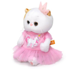 Мягкая игрушка BUDI BASA Кошка Ли-Ли BABY в платье с единорогом
