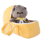 Мягкая игрушка BUDI BASA Кот Басик BABY в люльке 20 см