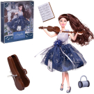 Кукла ABtoys "Вечерний раут" со скрипкой, темные волосы 30см