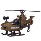 Игровой набор Abtoys Боевая сила Военная техника: патрульный катер, вертолет, мотоцикл, 3 фигурки солдат
