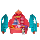 Игровой набор Abtoys В гостях у куклы. Карета- трансформер и куколка, в наборе с аксессуарами, голубой