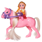 Игровой набор Abtoys Моя лошадка Розовая лошадка и девочка-наездница