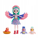 Игровой набор Mattel Enchantimals Кукла Зяблик Филии Финч и 3 птенца